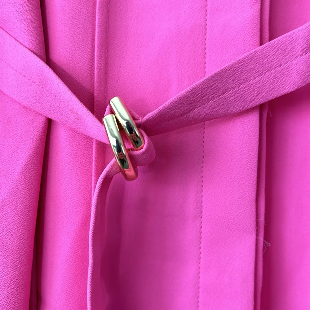 Vibrant, peony pink Ann Taylor spring dress - Picture 5 of 7